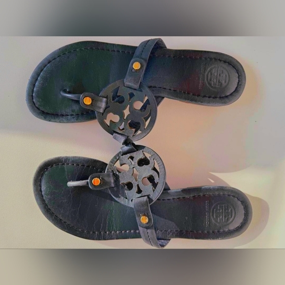 Navy Blue Tory Burch Flipflop Tory Burch Designer Miller Navy Blue